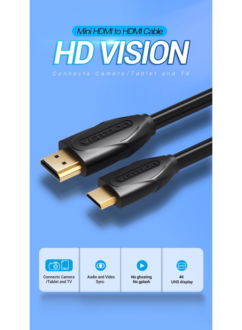 VENTION Mini HDMI Cable  Black Model # VAA-D02-B100 - Image 3
