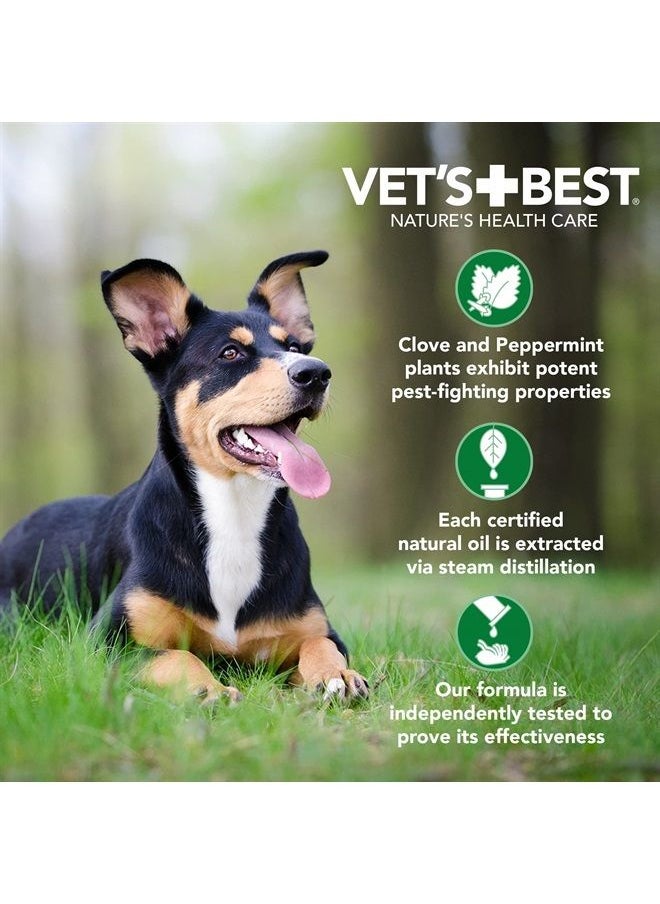 Vet's Best - Tick & Flea Spray - Plant-Based Flea and Tick Prevention for Dogs - Certified Natural Oils - 8 oz - Image 1