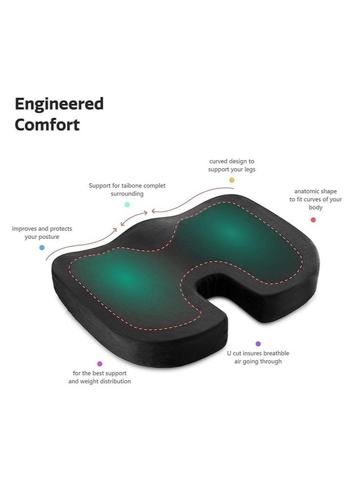 Relax Smart Lumbar Support Pillow Chair Cushion Seat Cushion for Office Chair Lumbar Support Pillow for Chair Car Seat Cushion Back Support for Sciatica Lower Back/Tailbone Pain Relief Desk Pad  - Image 4