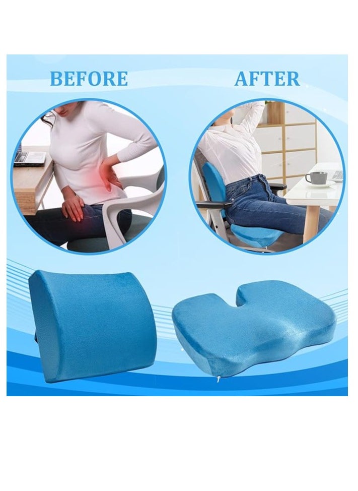Relax Smart Lumbar Support Pillow Chair Cushion Seat Cushion for Office Chair Lumbar Support Pillow for Chair Car Seat Cushion Back Support for Sciatica Lower Back/Tailbone Pain Relief Desk Pad  - Image 5