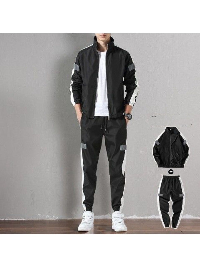 KUYING Loose Fitting Ice Silk Pants Quick Drying Sports Set