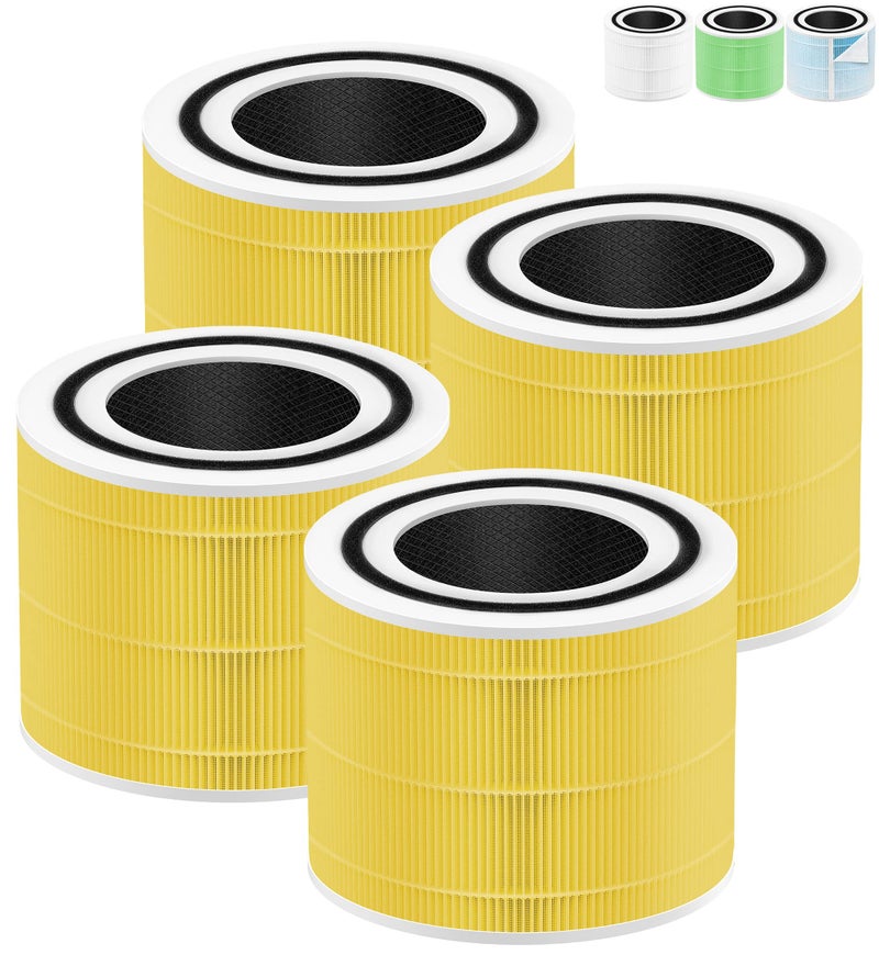 Core 300 3Stage Pet Allergy Filter Compatible with Levoit Core 300 Air Purifier Replacement Filter Core 300RFPA for LEVOIT Air Purifier Core 300 300P 300S 300SP P350 300RAC  Core 300RF 4Pack