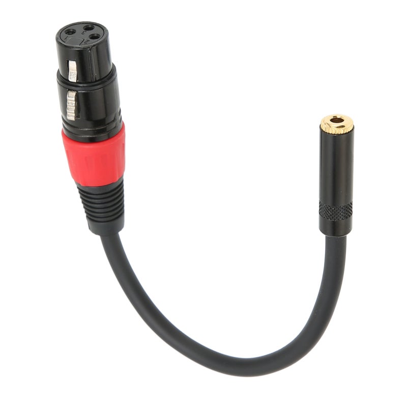 كابل 3.5 ملم أنثى إلى XLR أنثى بطول 1 متر - سلك محول ميكروفون احترافي ثنائي القناة - اتصال مستقر للكاميرا والحاسوب - Image 2
