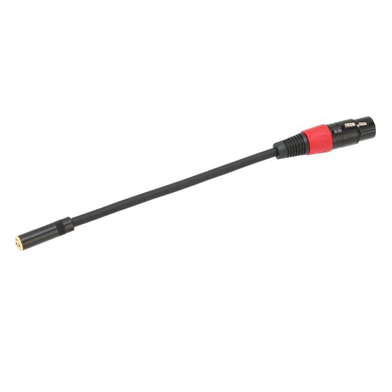 كابل 3.5 ملم أنثى إلى XLR أنثى بطول 1 متر - سلك محول ميكروفون احترافي ثنائي القناة - اتصال مستقر للكاميرا والحاسوب - Image 4