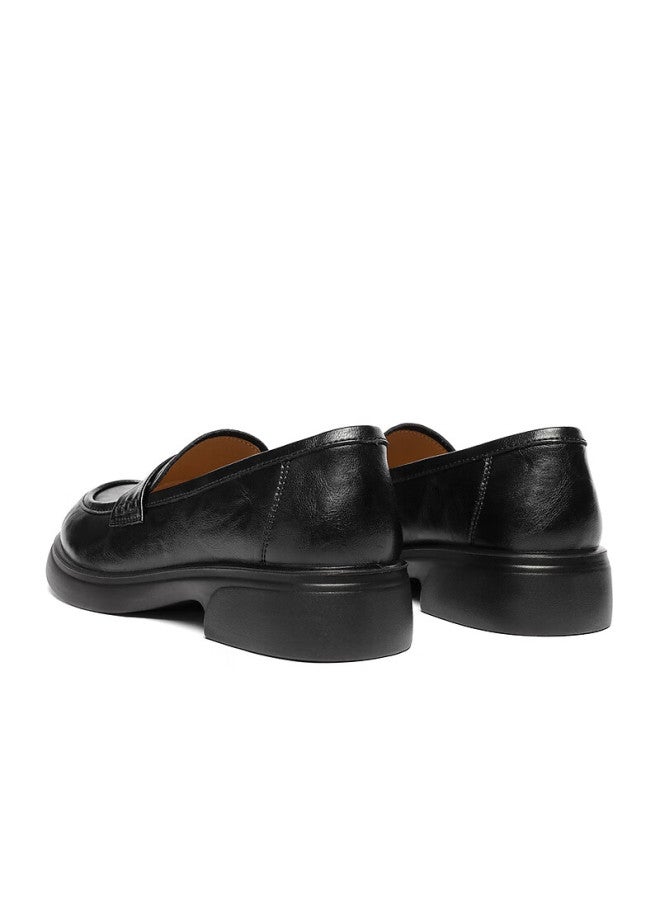 Senda a Women's Loafers Spring New Mall Style Simple Comfortable Flats Xwa01aa6 Black Size 39 - Image 3