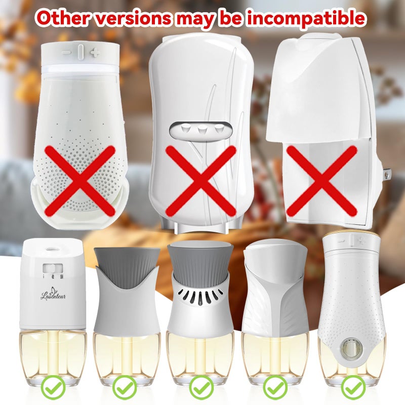 DERDUFT Plug In Refills Air Freshener â€“ 12 Pack Wall Plug-in Refills, Mediterranean Fig, Black Pomegranate, Coconut Vanilla, Winter Cedar â€“ 7.92 Fl Oz, Compatible with Air Wick & Glade, Not Include Glade Plus - Image 2