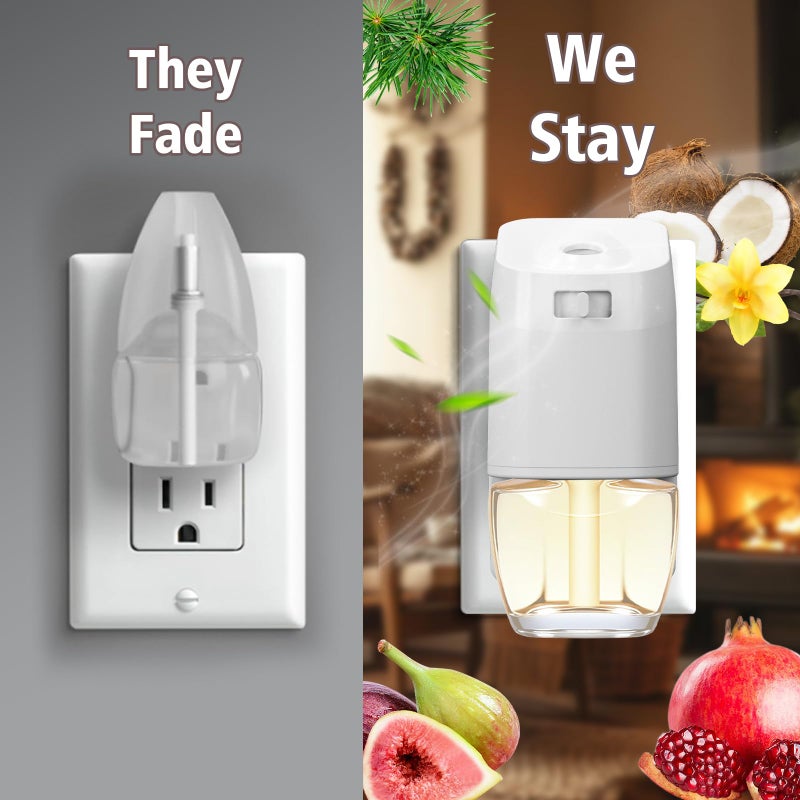 DERDUFT Plug In Refills Air Freshener â€“ 12 Pack Wall Plug-in Refills, Mediterranean Fig, Black Pomegranate, Coconut Vanilla, Winter Cedar â€“ 7.92 Fl Oz, Compatible with Air Wick & Glade, Not Include Glade Plus - Image 5