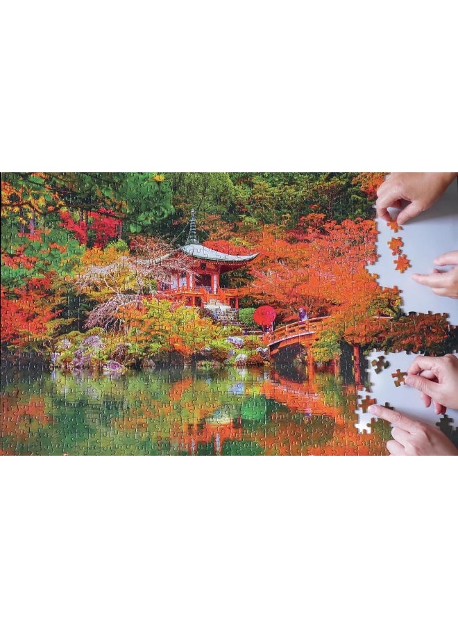 Autumn Foliage in Kyoto, Japan - 1000 Piece Jigsaw Puzzle: Finished Size 29 X 20 Inch (74 X 51 CM)  - Image 4