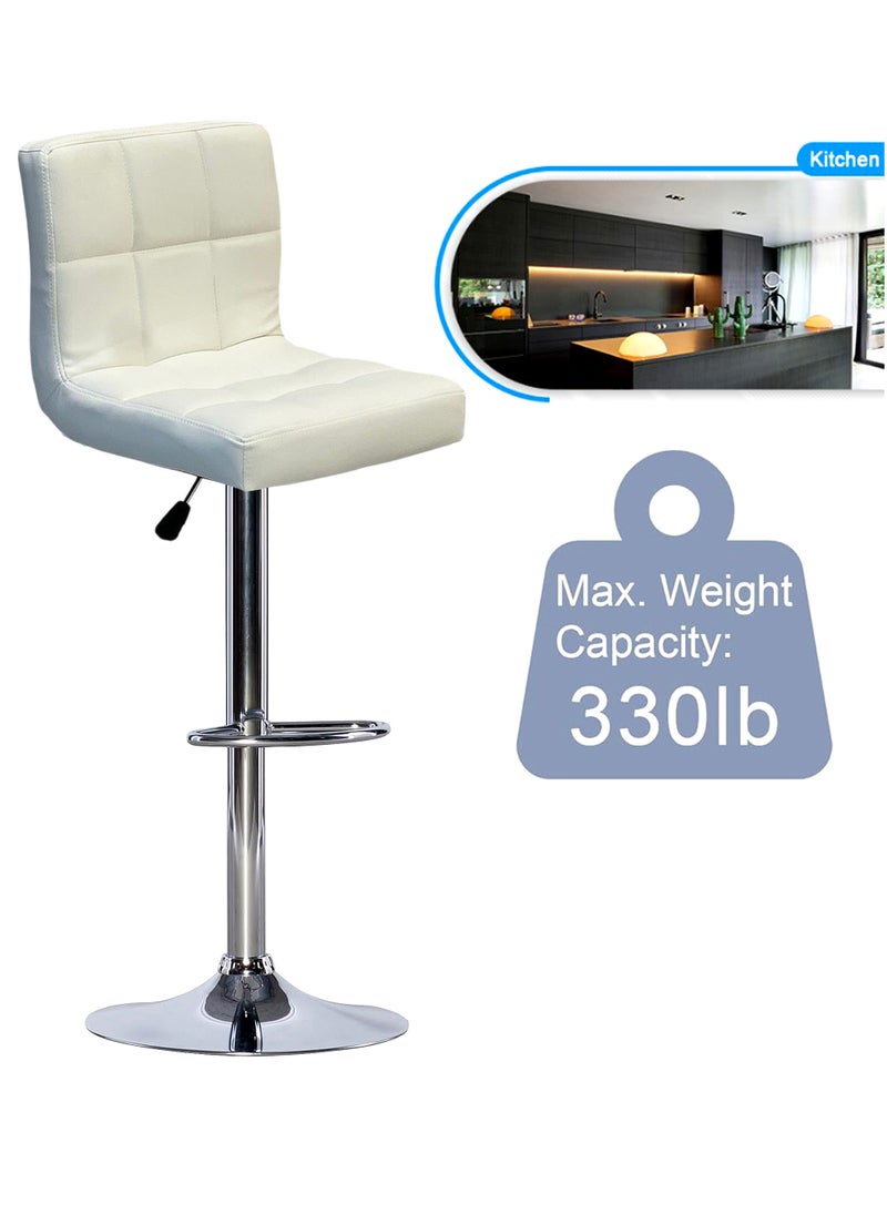 SET OF 2 Modern Adjustable Counter Height Barstools