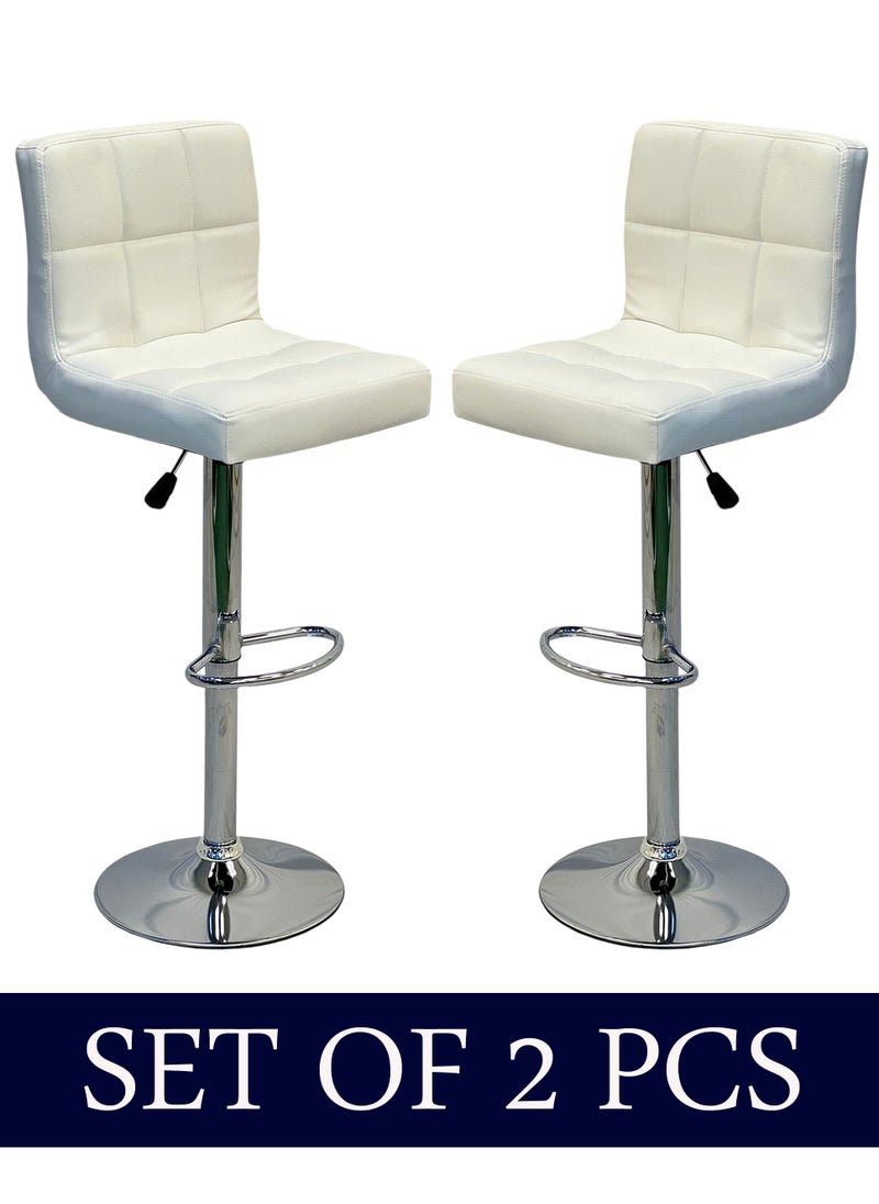 SET OF 2 Modern Adjustable Counter Height Barstools