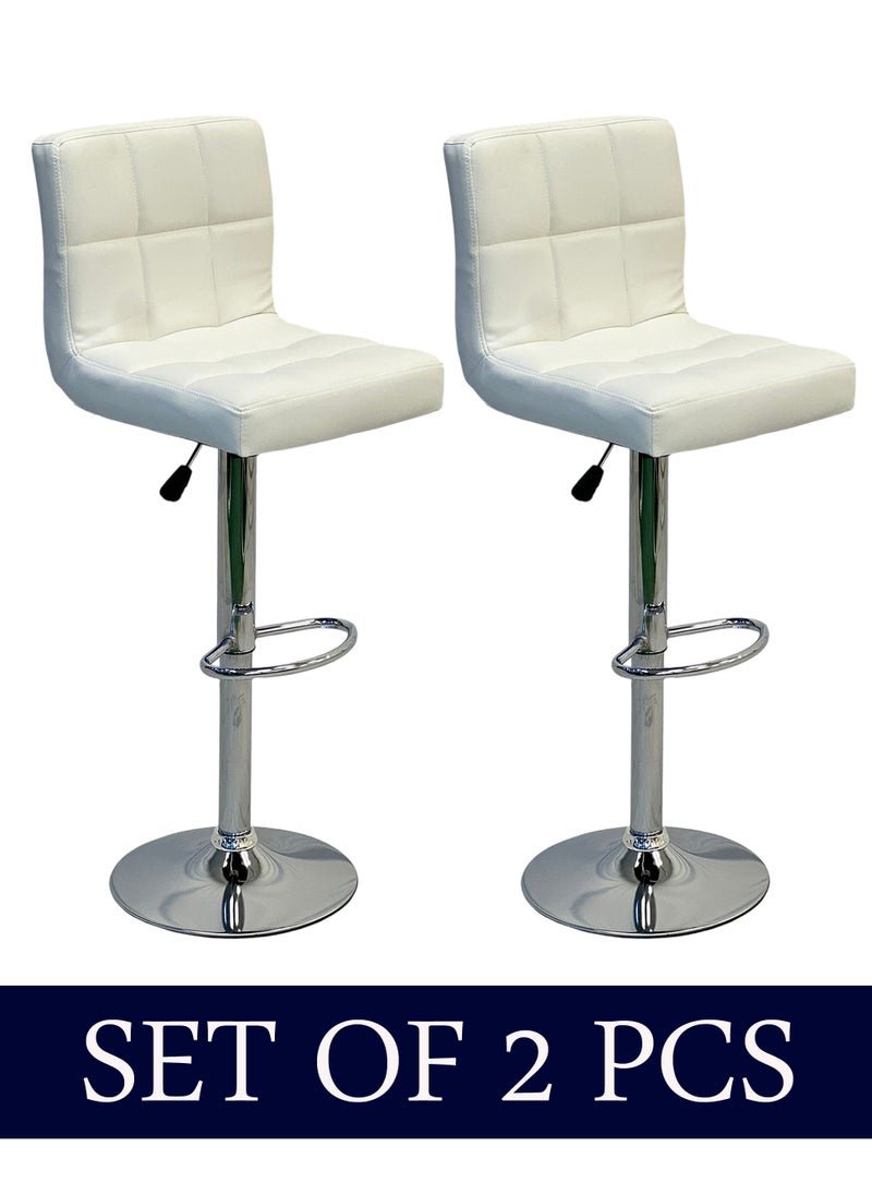 SET OF 2 Modern Adjustable Counter Height Barstools