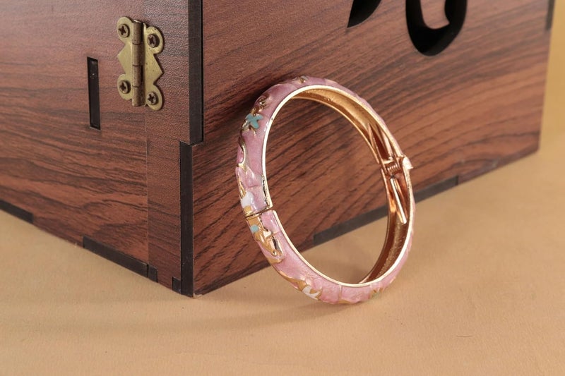 STYOLLO Stylish Alloy Enamel Metal Bracelet Set For Women & Girls | Beautiful Cuff Kada Charm Gift for Birthday | Designer Bracelet | Gift For Girls | Perfect Wedding & Festival Bracelet Accessories - Image 2