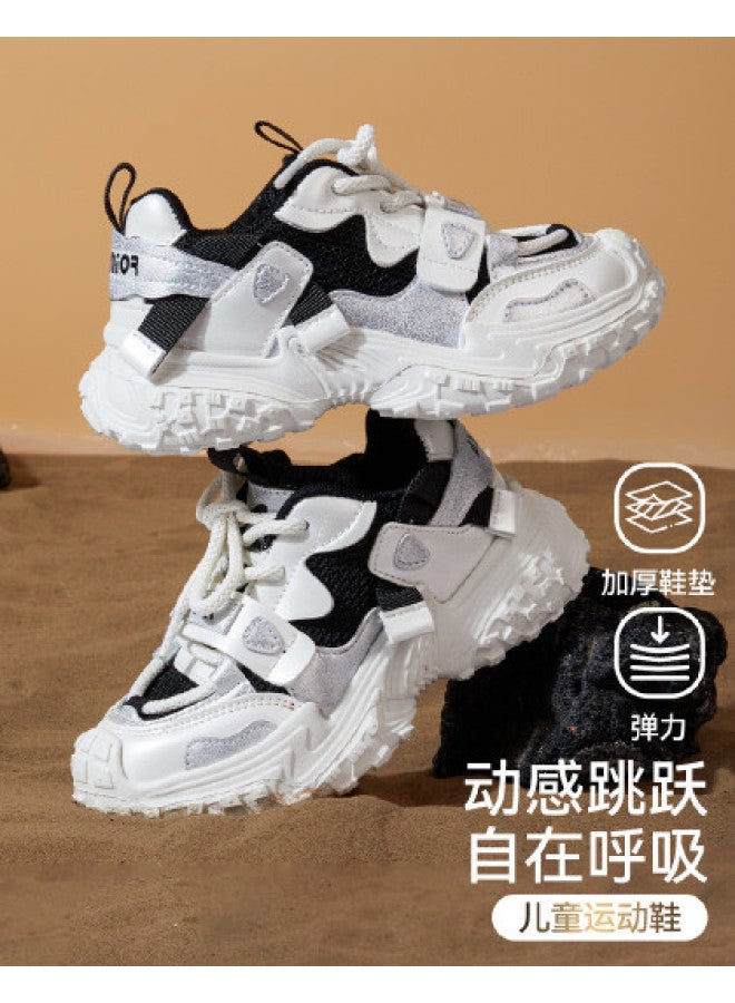 ASK JUNIOR Children's Boys And Girls Sports Shoes Autumn Lightweight Mesh Breathable Casual Shoes Outdoor Anti-slip Running Shoes - Image 1