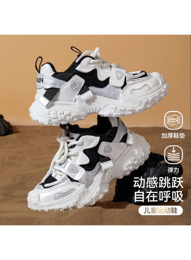 ASK JUNIOR Children's Boys And Girls Sports Shoes Autumn Lightweight Mesh Breathable Casual Shoes Outdoor Anti-slip Running Shoes - Image 3