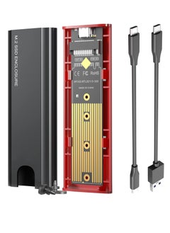Generic Talmage Scomb M.2 SSD Enclosure – USB 3.2 Gen2, NVMe & SATA, Toolless Aluminum 10Gbps Adapter, PCIe for 2230/2242/2260/2280 M-Key 