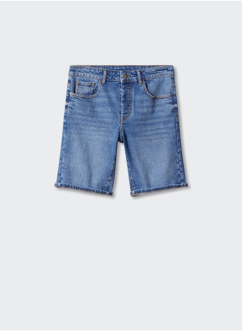 MANGO - Kids Denim Shorts - Image 1