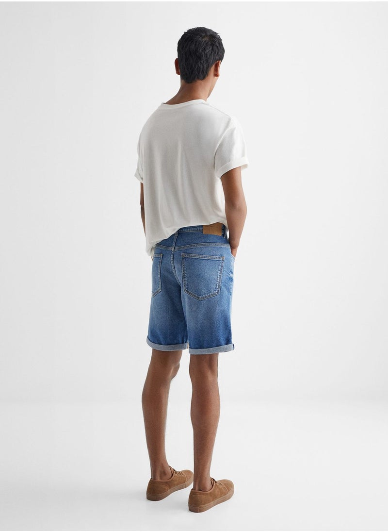 MANGO - Kids Denim Shorts - Image 1