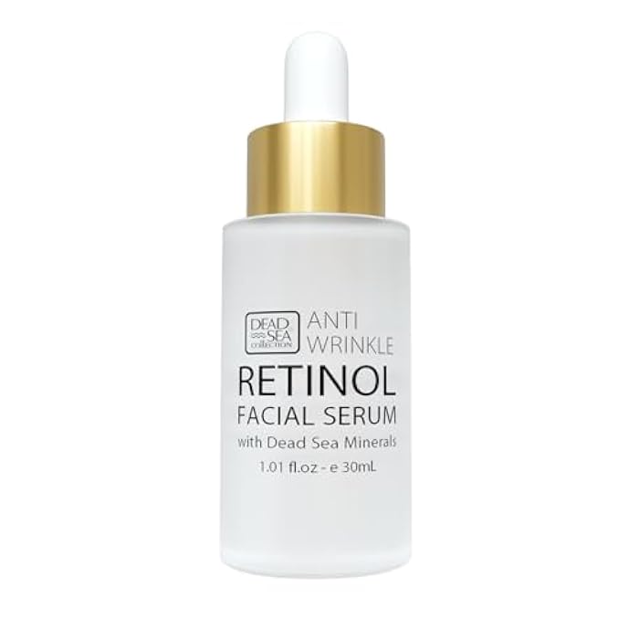 Dead Sea Collection Serum for Face with 2.5% Retinol, Dead Sea Minerals, and Vitamin E – Anti Aging Nourishing Skin Care Moisturizer to Reduce Wrinkles (1.01 fl. oz) - Image 1