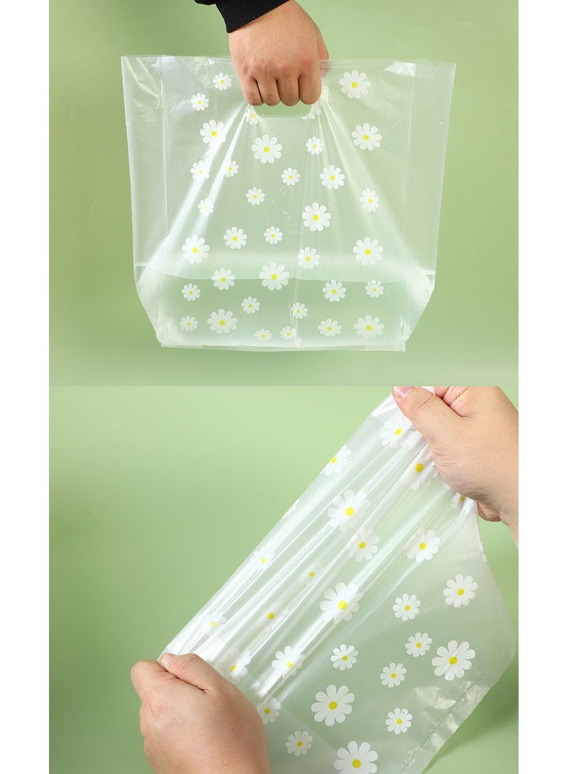 Gift Packaging Bags - 20x30cm Sunflower & Daisy Printed Bags, 0.08mm in thickness. - Image 4