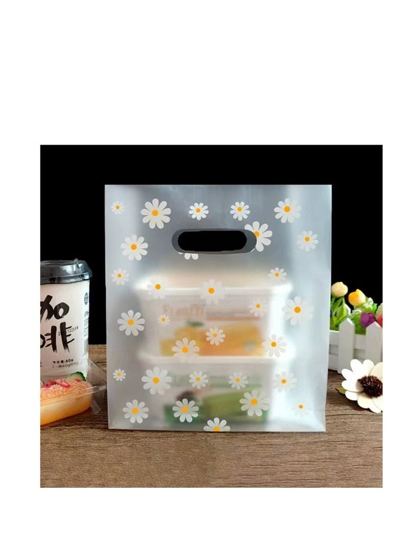 Gift Packaging Bags - 20x30cm Sunflower & Daisy Printed Bags, 0.08mm in thickness. - Image 2
