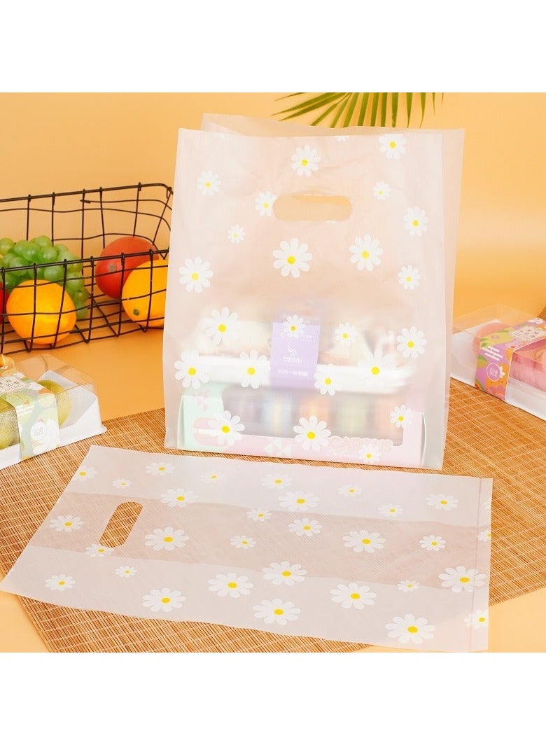 Gift Packaging Bags - 20x30cm Sunflower & Daisy Printed Bags, 0.08mm in thickness. - Image 3