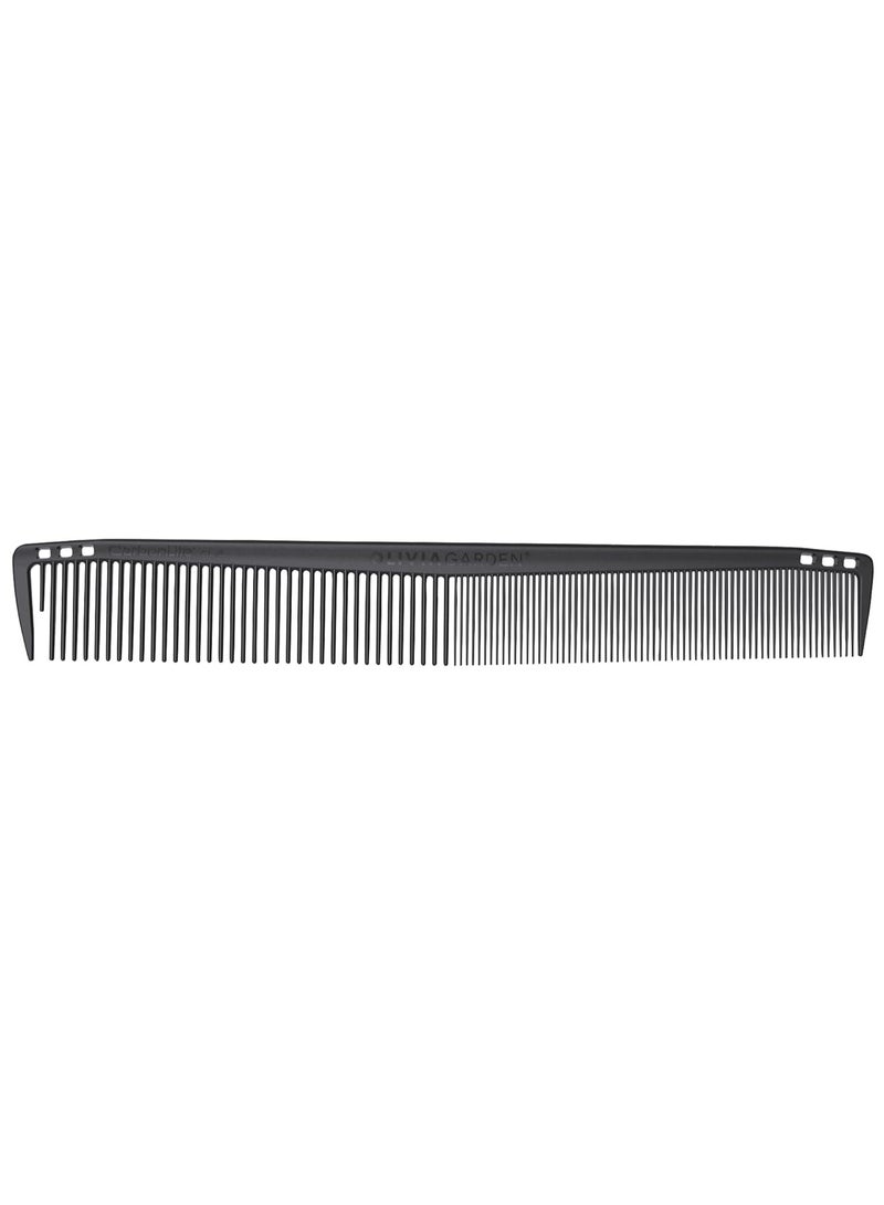 Olivia Garden CarbonLite 8.5" Cutting Comb made of carbon, ultra-light, high heat resistant, durable and anti-static - Image 1