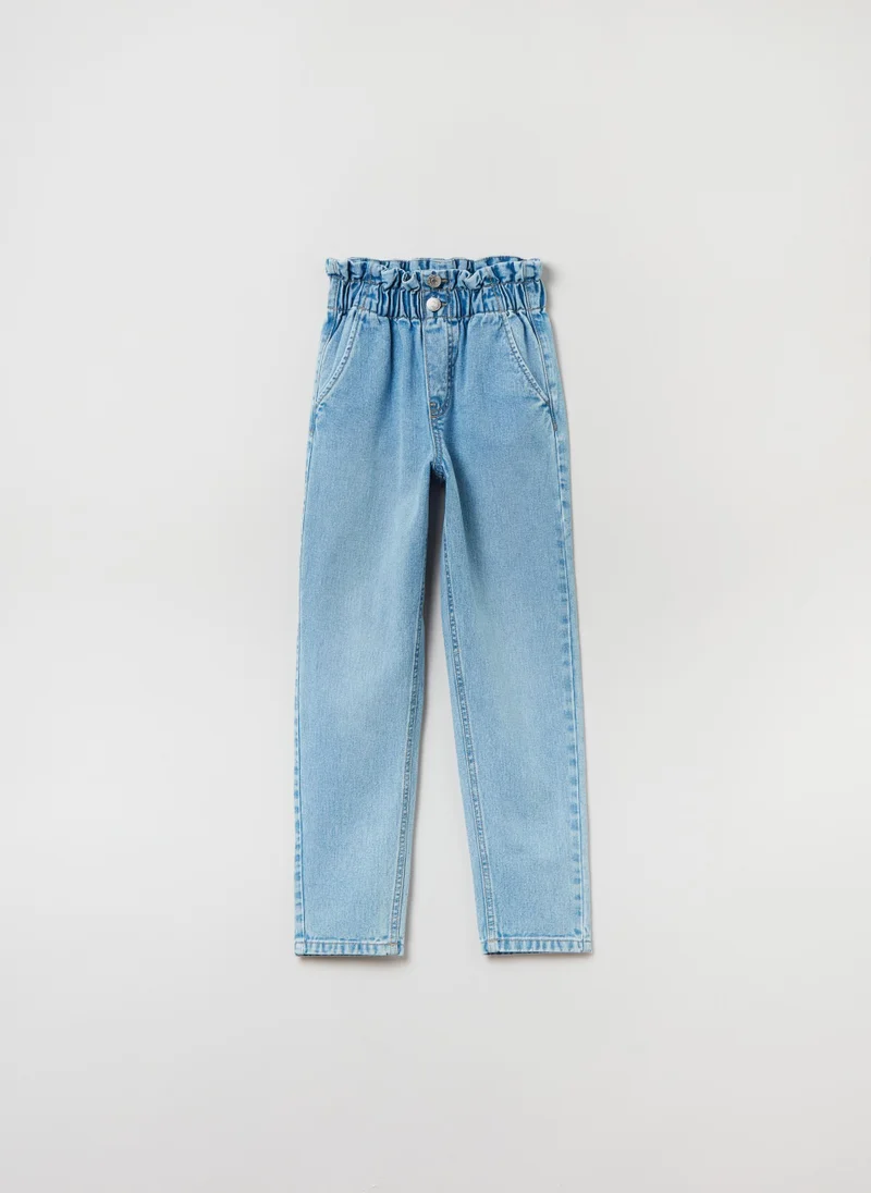 Ovs Paper bag jeans with pockets