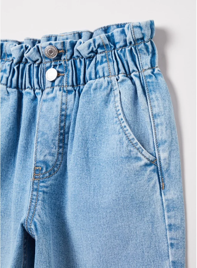 او في اس Paper bag jeans with pockets