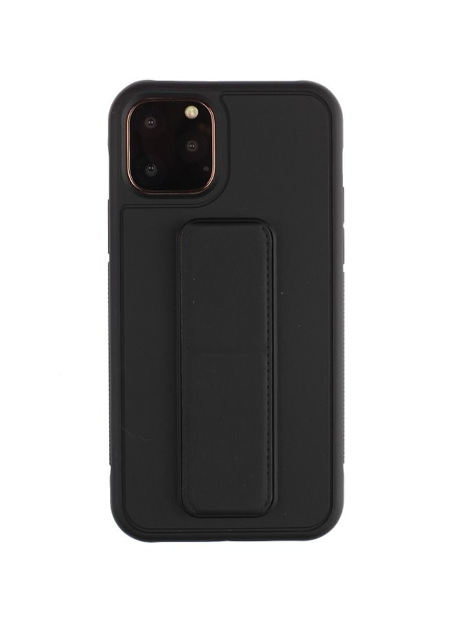 shAyzee Shockproof PC TPU Protective Case With Wristband Holder For Apple iPhone 12/12 Pro Black - Image 2