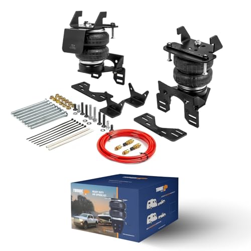 TORQUE Air Suspension Bags Kit with Internal Jounce Bumper for 2017-2025 Ford F250 F350 4WD only and F450 2WD 4WD F-250 F-350 F-450 Super Duty Rear Helper Bag Spring, Up to 7,500 lbs (TR75625) - Image 1