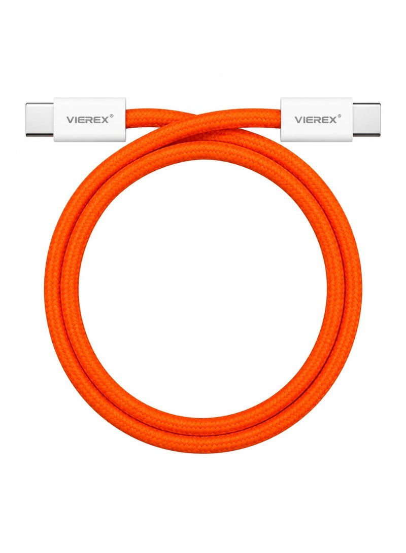 Vierex VC-20 Super Fast Charging 60W USB-C Cable – Type-C to Type-C Data Sync & Power Delivery, 1m - Image 3
