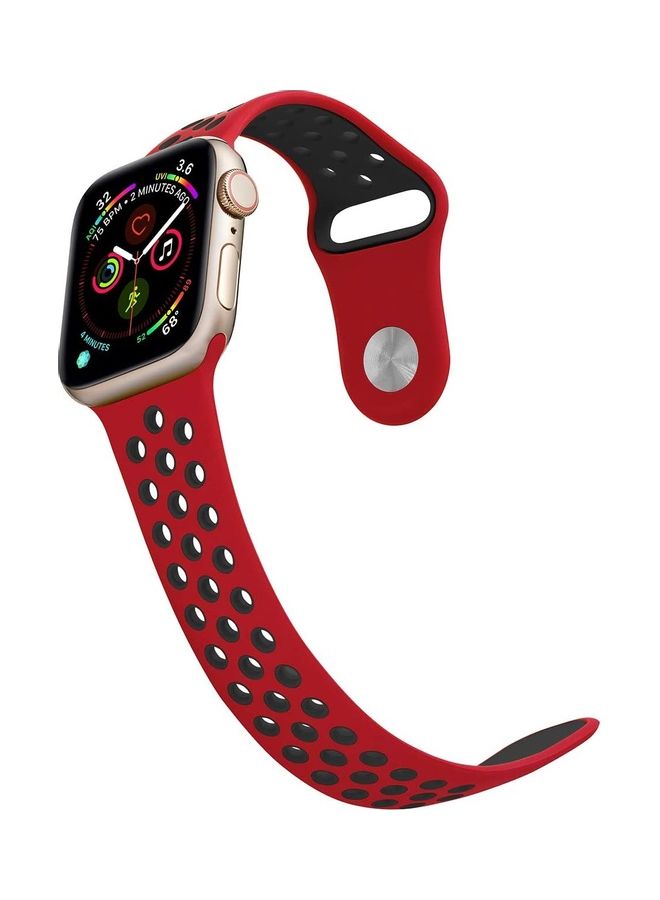 ICS Replacement Band For  Apple Watch Band 38/40 mm Red/Black - Image 2