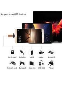 Generic USB 3.0 Type C OTG Adapter for Macbook Pro Xiaomi Huawei Samsung Mini USB Adapter Type-C OTG Cable Converter（Black）  - Image 2