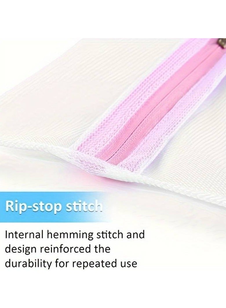 Set of 2 Grids Zippered Washing Machine Washing Bag for Travel Bra, Shoes, Suitcase, Socks, Underwear, Baby Clothes  - Image 3