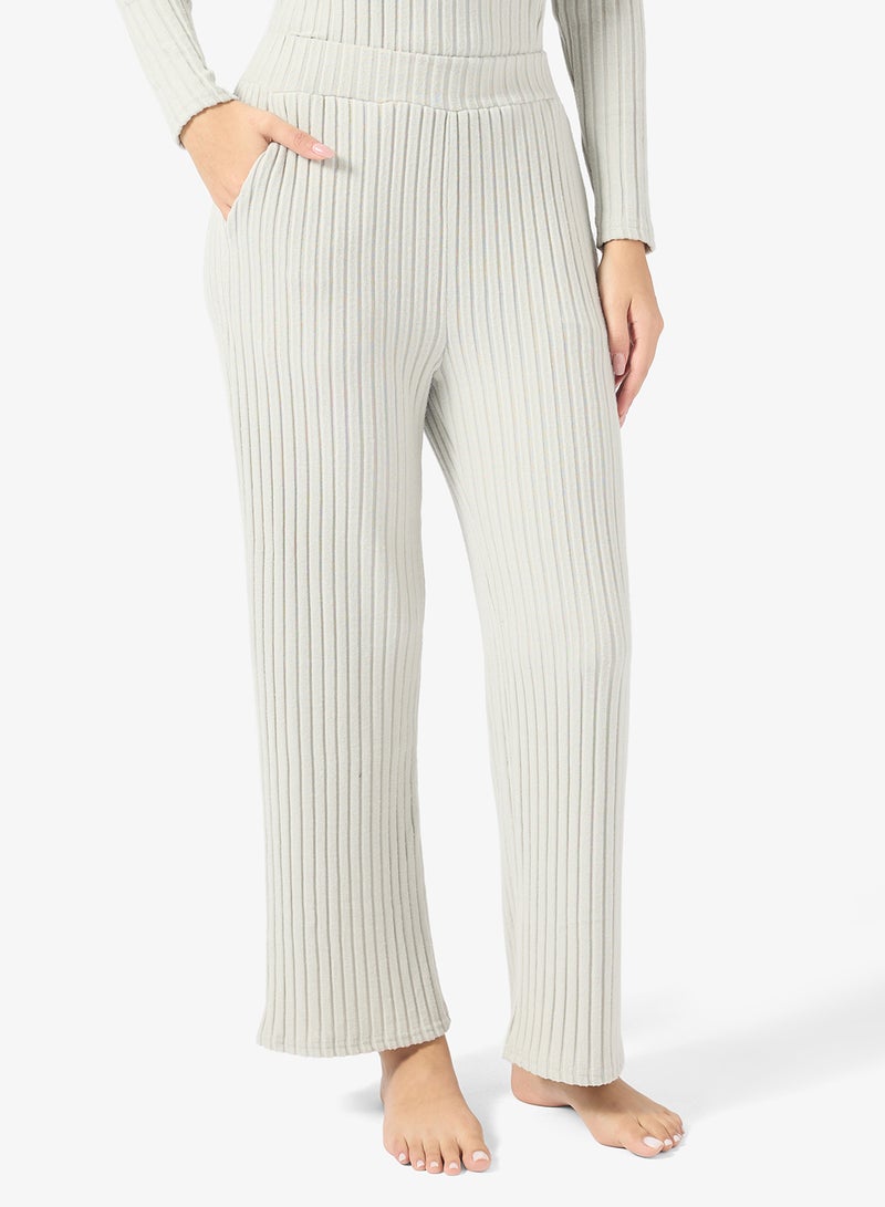 Ginger Cozy Ribbed Loungewear Pyjama Set - Image 4