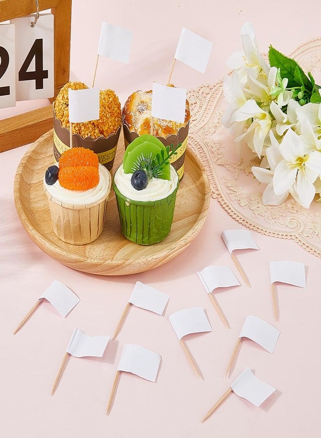 مجموعة CREATCABIN مكونة من 100 قطعة من علامات الجبن، وأعواد أسنان فارغة، وأعواد كوكتيل، ولافتات طعام ورقية، وملصقات بوفيه، وبطاقات مقبلات، وأعواد كب كيك، مناسبة لألواح التقديم، وحفلات أعياد الميلاد، وحفلات الزفاف، باللون الأبيض، مقاس 2.6 × 1.4 بوصة. - Image 4