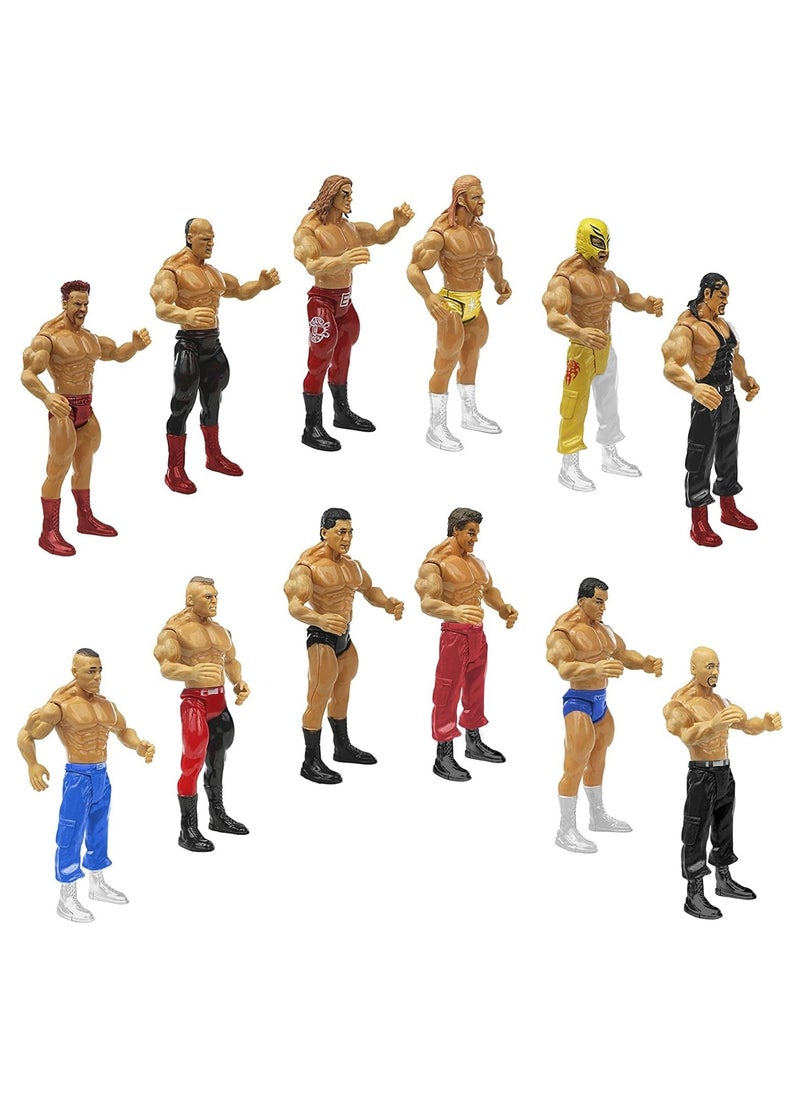 WWE Wrestlemania Wrestlers with 12-Piece of Random Characters And A Ring Ultimate Warrior Power