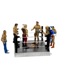 Flexforce WWE Wrestlemania Wrestlers with 12-Piece of Random Characters And A Ring Ultimate Warrior Power  - Image 3