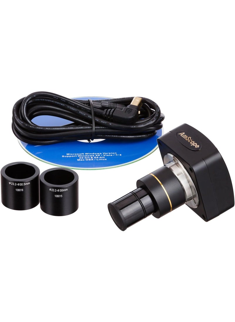 AmScope AmScope MU Series 100MP USB 20 Color CMOS CMount Microscope Camera  Includes Reduction Lens  Adapters  With UserFriendly Software  - Image 1