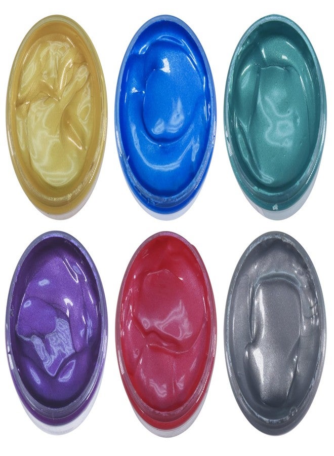 Sax Premium Heavy-Bodied Acrylic Paint, 4 Ounce Jars, Assorted Metallic Colors, Set of 6 - Image 2