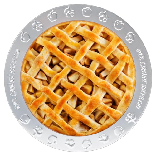 Sel Natural 1 Pack Pie Crust Shield Aluminum NonStick Pie Crust Protectors for Edges for Baking Fits 95 Inch to 105 Inch Pie Plates Ideal for Thanksgiving Christmas Home Kitchen Bakers 1 - Image 1