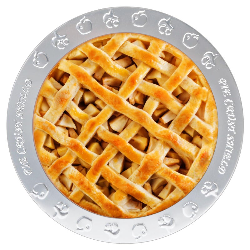 Sel Natural 1 Pack Pie Crust Shield Aluminum NonStick Pie Crust Protectors for Edges for Baking Fits 95 Inch to 105 Inch Pie Plates Ideal for Thanksgiving Christmas Home Kitchen Bakers 1 - Image 3