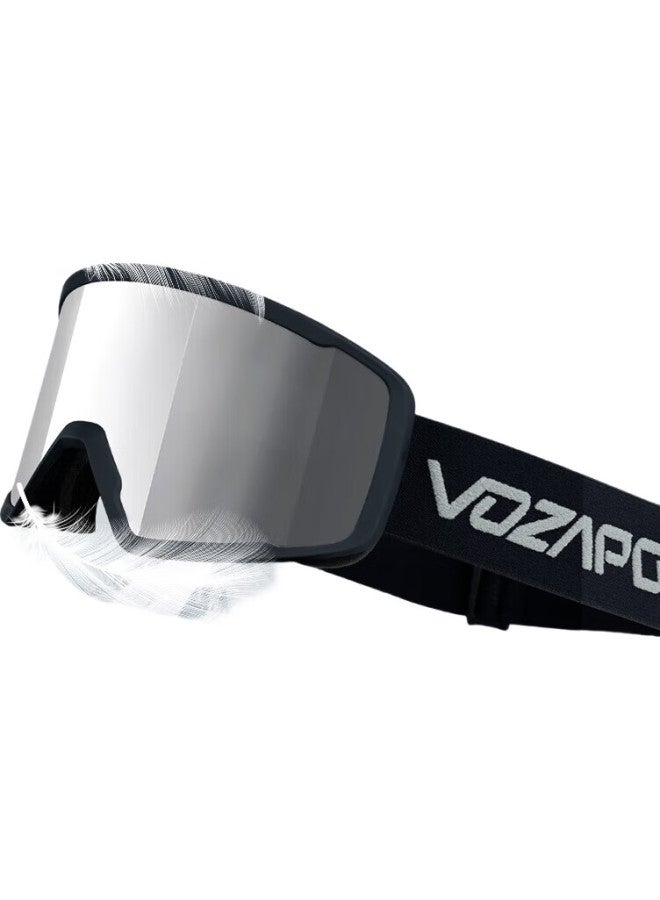 VOZAPOW Professional Ski Goggles, Lightweight Double-Layer Anti-Fog And Anti-Snow Blind Protection Eyewear For Snowboarding And Skiing - Image 2