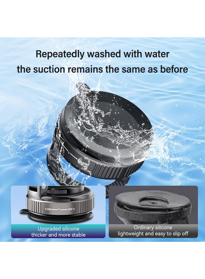 Magnetic Car Phone Holder for MagSafe: 28+LBS Strong Suction Vacuum Phone Mount for Men/Women - 360° Rotatable Adjustable Portable Cell Phone Stand - Image 2