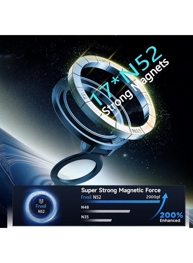 Magnetic Car Phone Holder for MagSafe: 28+LBS Strong Suction Vacuum Phone Mount for Men/Women - 360° Rotatable Adjustable Portable Cell Phone Stand - Image 5