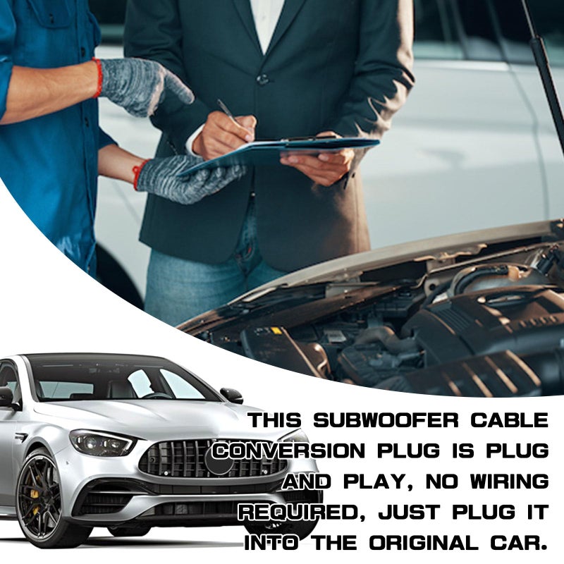 HHZL Car Door Speaker Harness Adapter Audio Bass Speaker Wiring Harness Stereo Plug Adapter Subwoofer Wire Modification Cable Conversion Accessories Plug and Play Compatible with Mitsubishi Subaru - Image 5