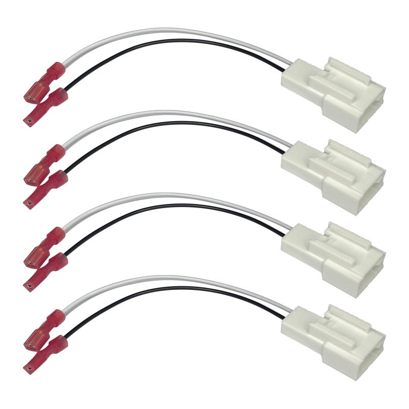 HHZL Car Door Speaker Harness Adapter Audio Bass Speaker Wiring Harness Stereo Plug Adapter Subwoofer Wire Modification Cable Conversion Accessories Plug and Play Compatible with Mitsubishi Subaru - Image 1