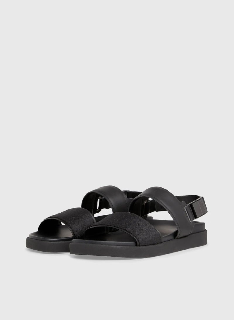 CALVIN KLEIN Logo Jacquard Sandals - Image 2
