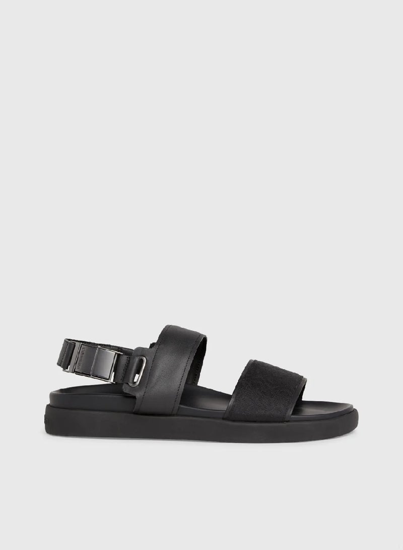 CALVIN KLEIN Logo Jacquard Sandals - Image 1