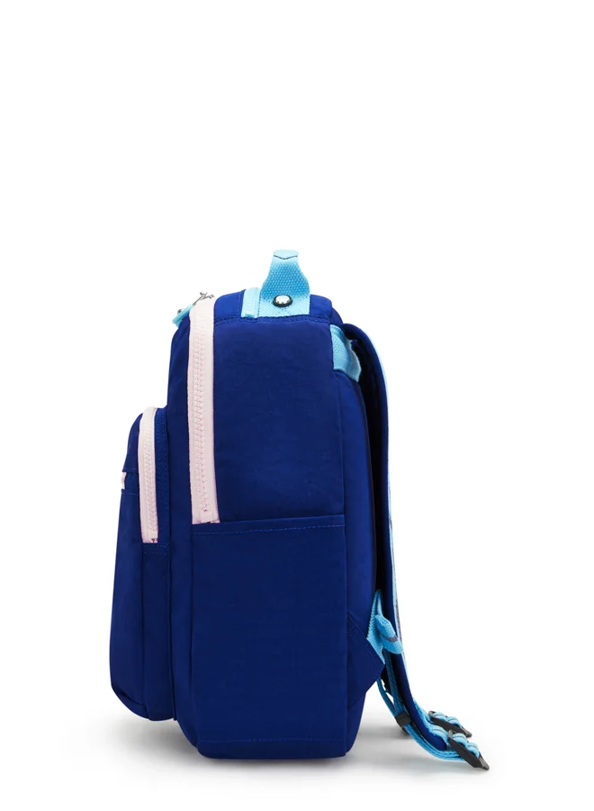 كيبلينغ Small Backpack (With Laptop Protection) Female Solar Navy C Seoul S
